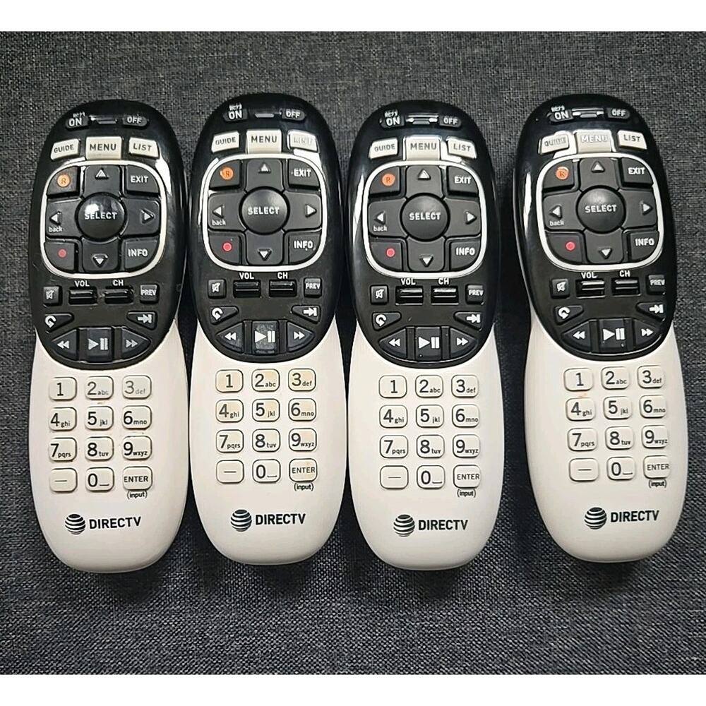 LOT Of 4‎ DIRECT TV RC73 REMOTE, PRE-OWNED, SEE PHOTOS - Tested